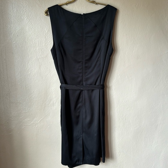Talbots High Neckline Sleeveless Tie Waist Dress Size 18 - Picture 2 of 6